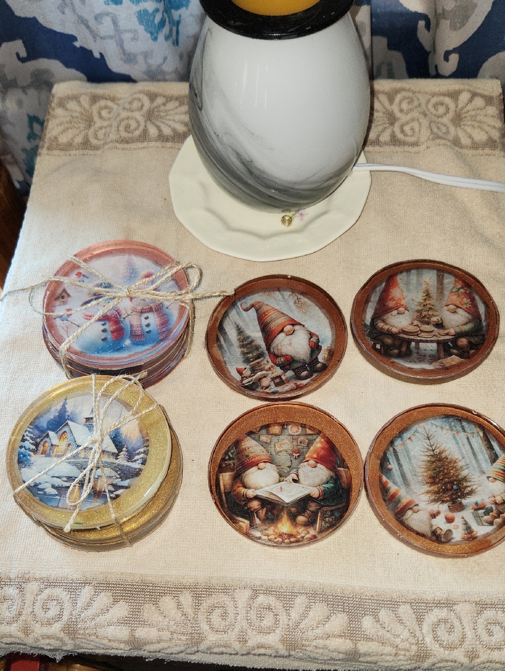 Homade Resin Coaster Sets